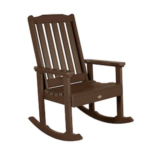 Lehigh Weathered Acorn Recycled Plastic Outdoor Rocking Chair