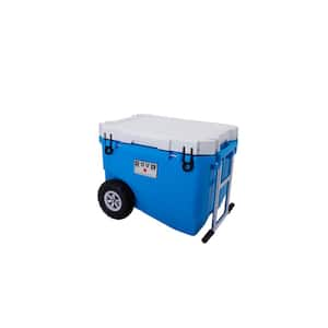 RollR 60 (60 Qt.) Cooler with Air Inflated Tires in Bluebird