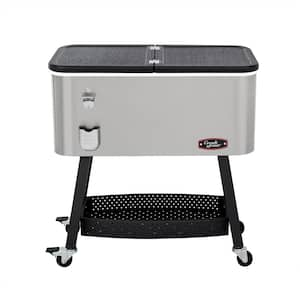 Regency 18 x 30 Stainless Steel Underbar Ice Bin with Sliding Lid and  Bottle Holders - 98