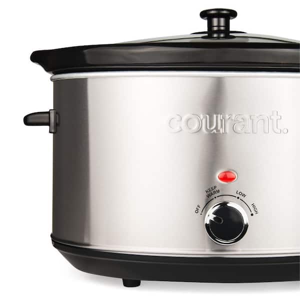 Courant 8.5 Qt. Stainless Steel Slow Cooker with Temperature