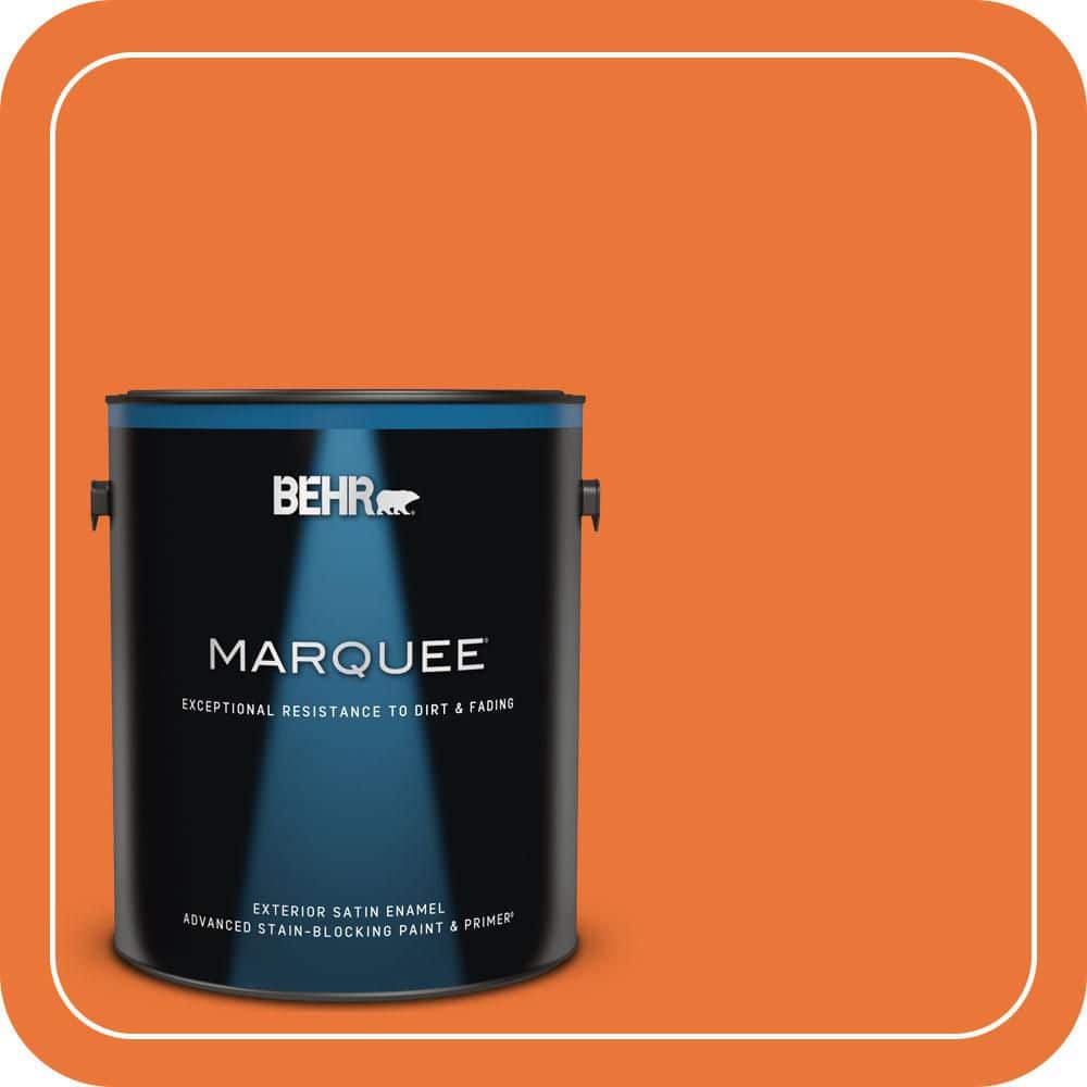 1 gal. Home Decorators Collection #HDC-MD-27 Tart Orange Satin Enamel Exterior Paint & Primer product image for price tracking