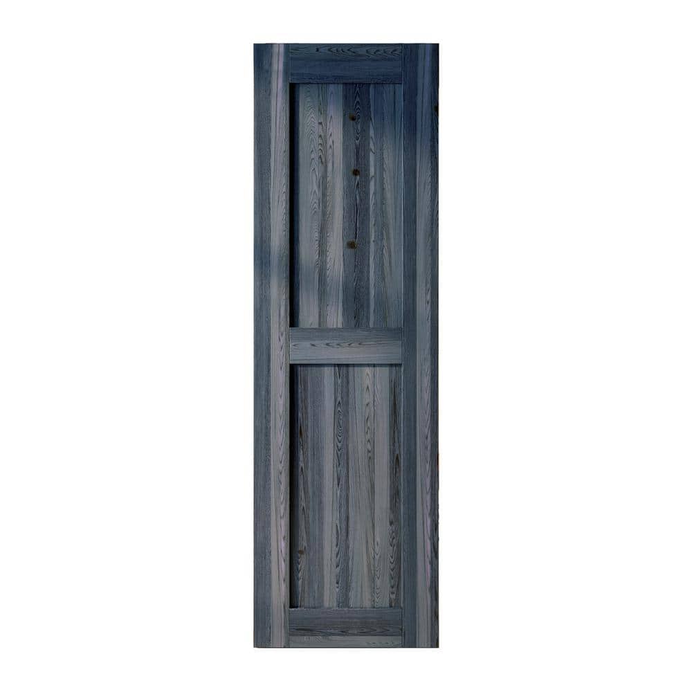 26 in. x 84 in. H-Frame Navy Solid Natural Pine Wood Panel Interior Sliding Barn Door Slab with H-Frame price history on PriceWatchPro