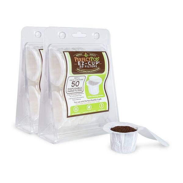 PERFECT POD EZ-Cup 2.0 Stainless Steel 125 Disposable Paper 