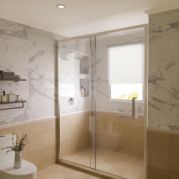 Single-Handle 1-Spray Shower Faucet in Chrome (Valve Included)