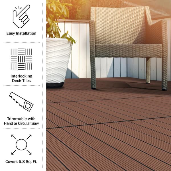 Interlocking Plastic Deck Tiles, Garage Floor Mats, Car Wash Room