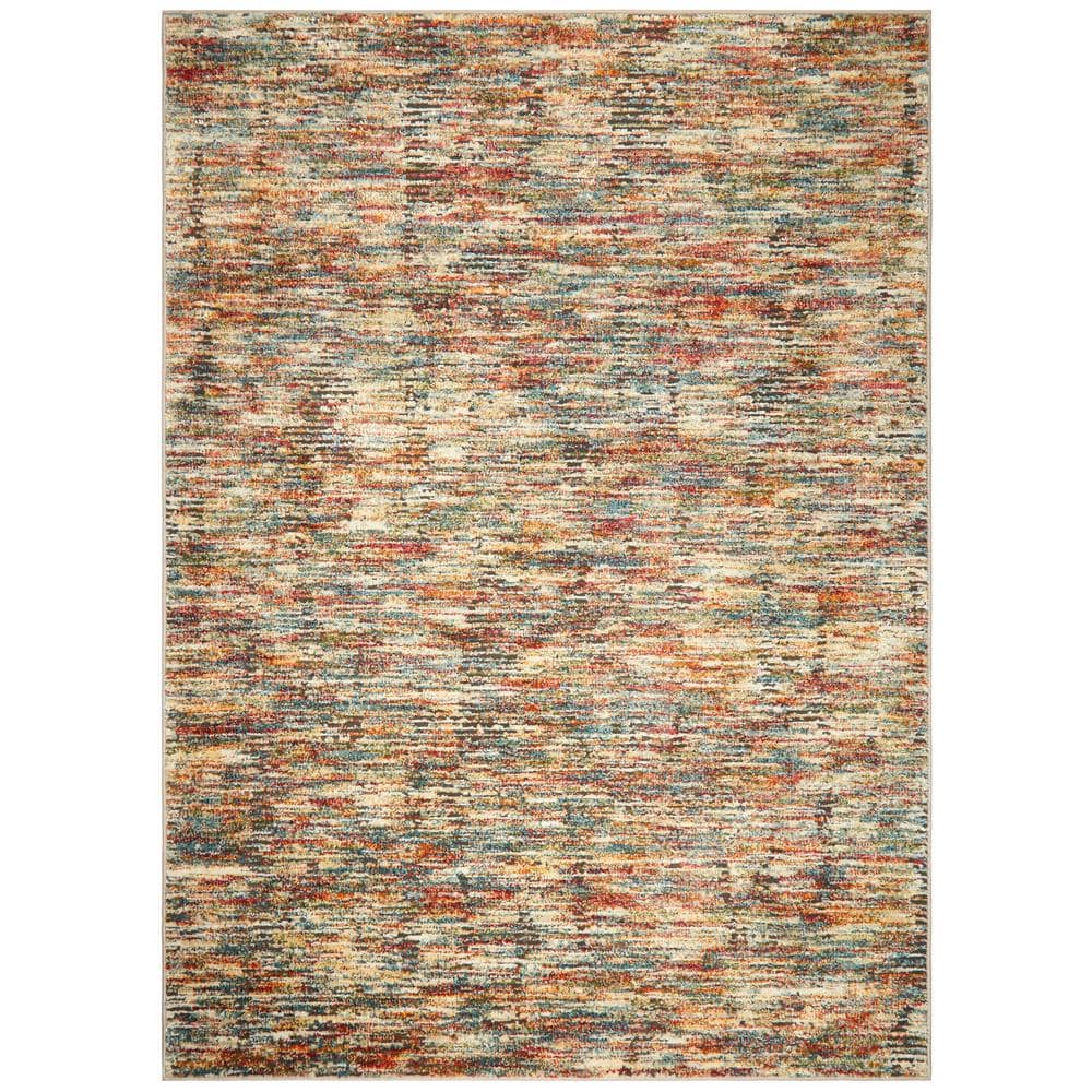 PRIVATE BRAND UNBRANDED Bazaar Whimsical Beige /Multi 5 ft. x 7 ft