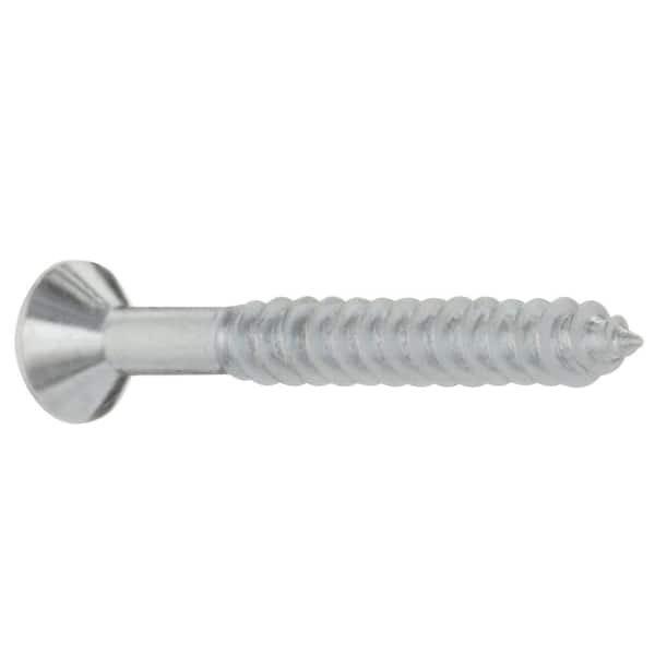 6 Flat Head Wood Screws Stainless Steel Slotted Drive All Sizes in Listing