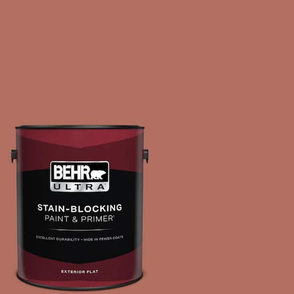 BEHR ULTRA 1 gal. #PPU2-12 Terra Cotta Urn Flat Exterior Paint & Primer