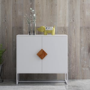 White Sideboard with Shelf