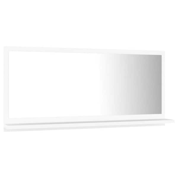 Unbranded 31.5 in. W x 14.6 in. H Rectangular Wood Framed Wall Mount Modern Decor Bathroom Vanity Mirror