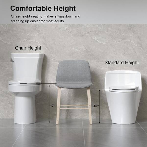 1.28 GPF Tornado Flush One-Piece Elongated Toilet with Soft