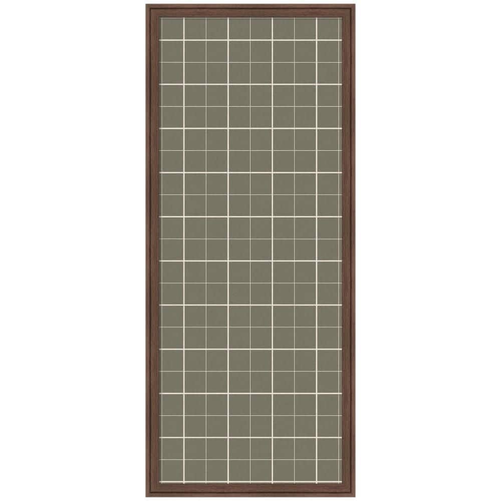 Florence 18 in. x 42 in. Brown Plastic Framed Sage Green Plaid Linen Fabric Memo Board price history on PriceWatchPro