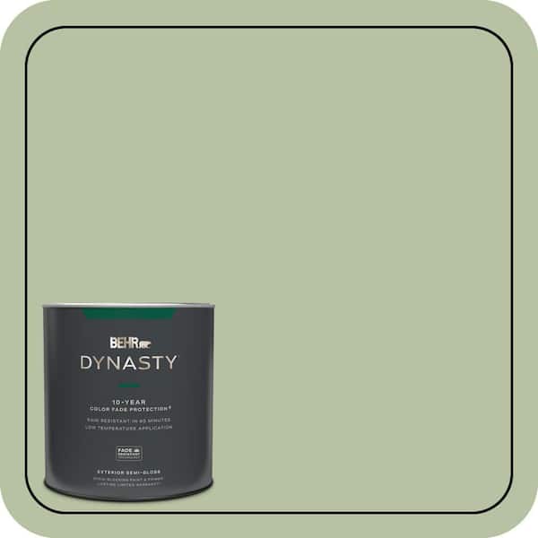 BEHR DYNASTY 1 qt. #M380-4 Chopped Dill Semi-Gloss Enamel Exterior Stain-Blocking Paint & Primer