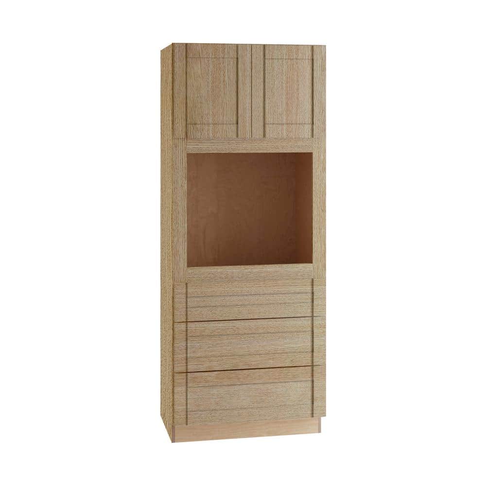 Washington 33 in. W x 24 in. D x 84 in. H Assembled Plywood Kitchen Cabinet