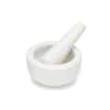 Fox Run 3844 4 White Marble Mortar and Extra Large Pestle Set