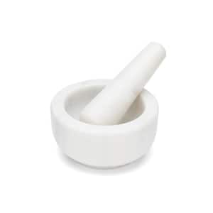 White Marble Mortar and Pest 4.7 in. x 2.4 in.