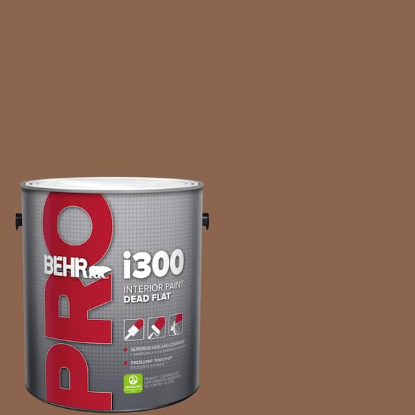 BEHR PRO 1 gal. #MQ2-01 Burnished Brandy Dead Flat Interior Paint