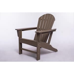 Outdoor Classic Dark Brown Resin Patio Composite Adirondack Chair