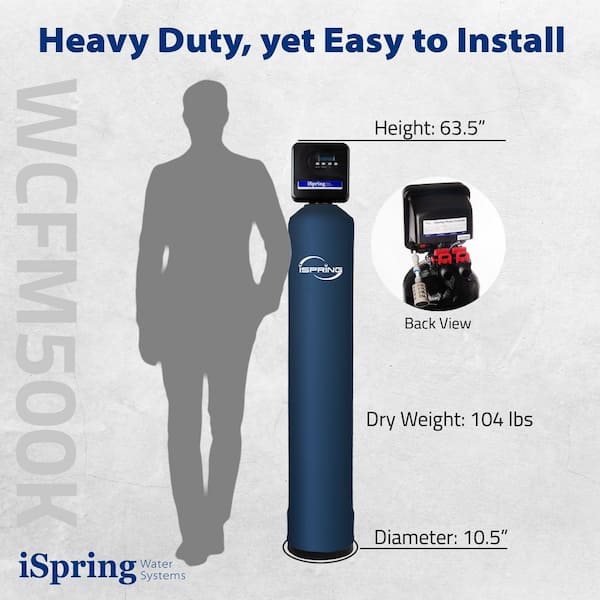 ISPRING Whole House Water Filter System, Iron and Manganese