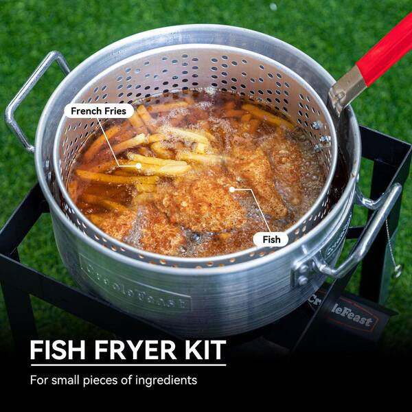 CreoleFeast 30 Turkey and 10 Fish Fryer Boiler Steamer Set