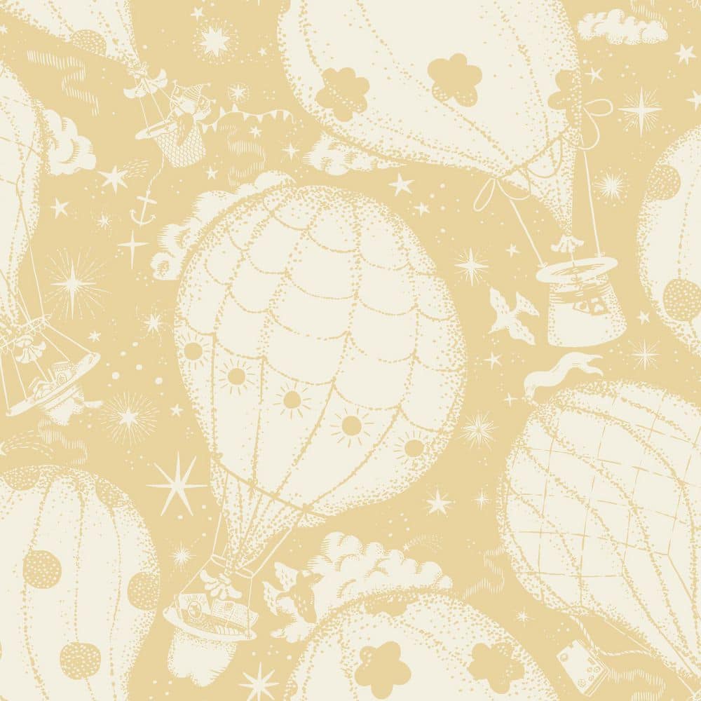 Yellow Ballongerna Non-Pasted Non-Woven Matte Wallpaper price history on PriceWatchPro