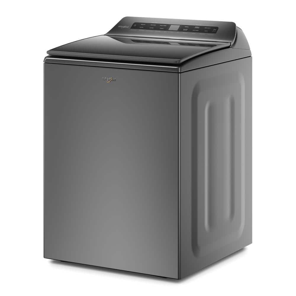4.8 cu. ft. Top Load Washer with Impeller, Adaptive Wash Technology and Quick Wash Cycle in Chrome Shadow