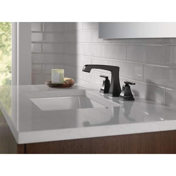 Ashlyn 8 in. Widespread 2-Handle Bathroom Faucet in Matte Black