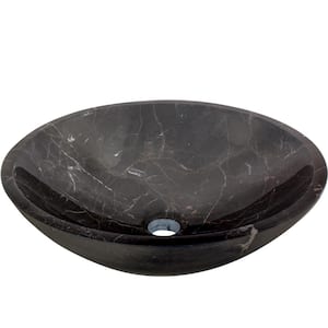 Stone Vessel Sink in Coffee Marble