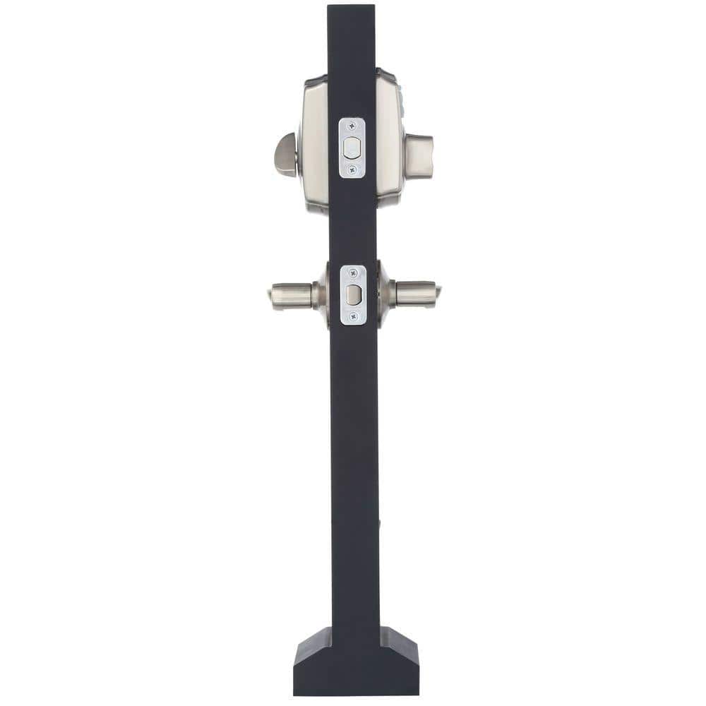 Satin Nickel Electronic Keypad Entry Lock with Accent Lever