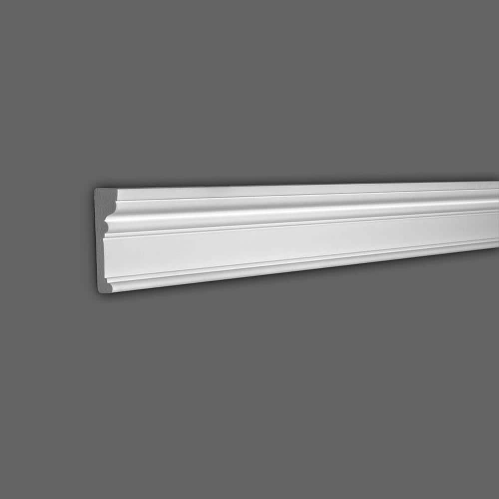 6-Inch White Recycled Polystyrene Door and Window Casing Moulding