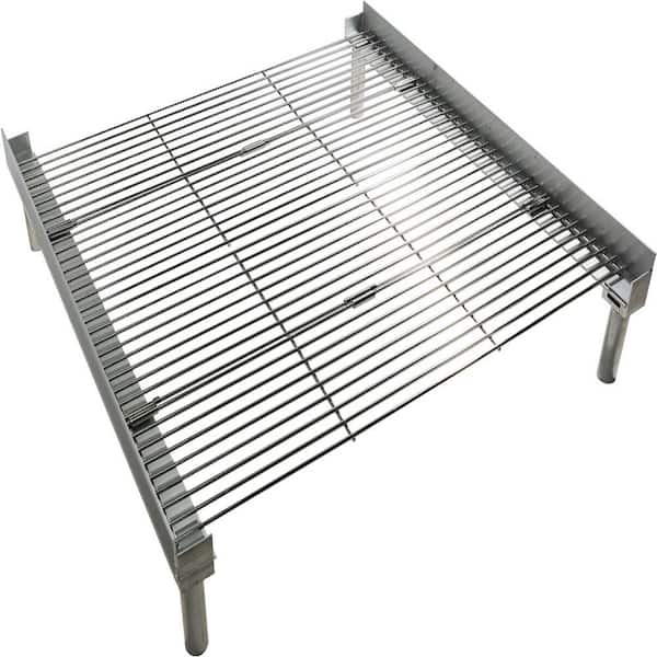 FIRESIDE OUTDOOR 22.5 in. x 22.5 in. Pop-Up Pit Stainless Steel Grilling Grate
