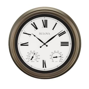 22 in. H X 22 in. W Waterproof Round Wall Clock with 4 hour timer