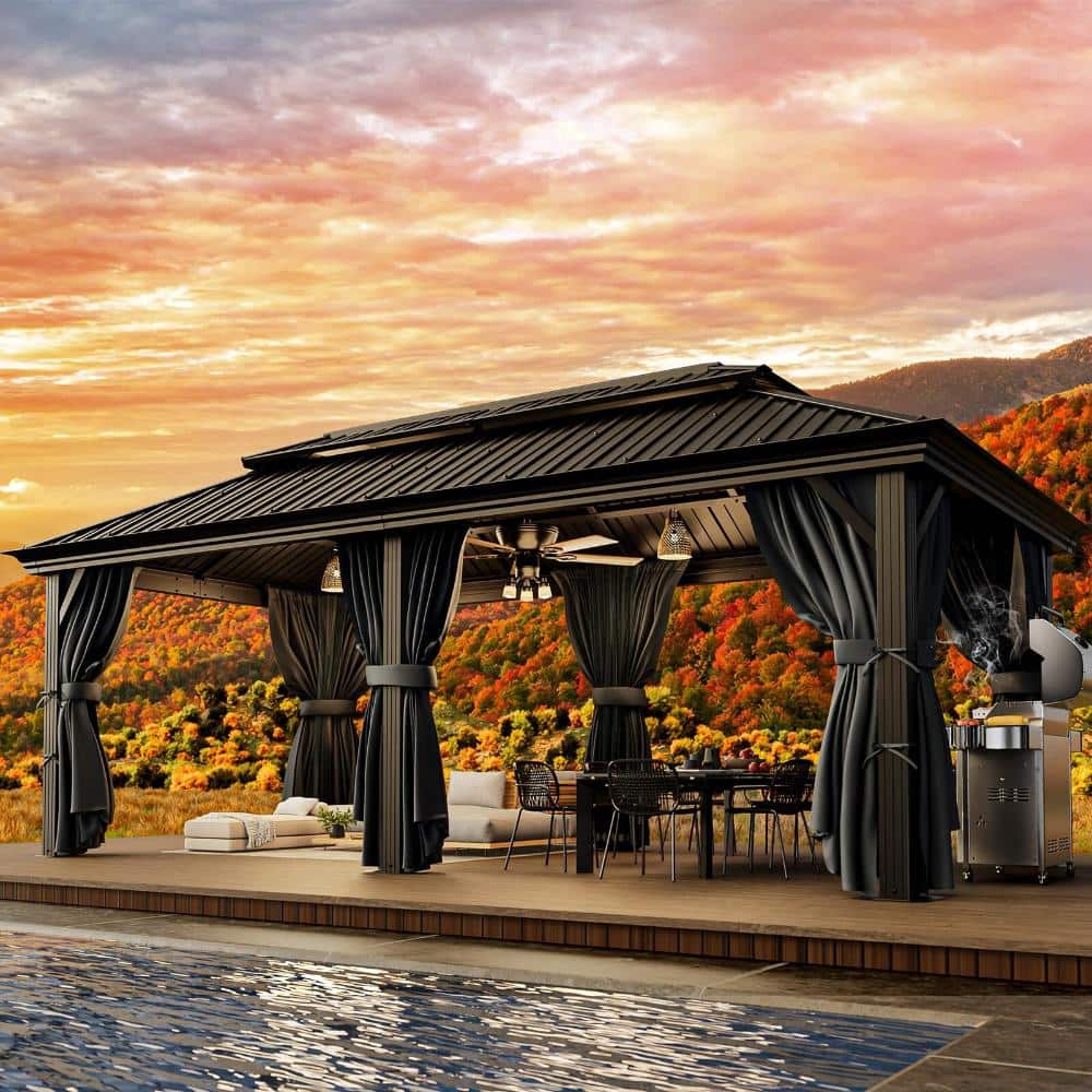 世界の家具大百科 & GAZEBO COBIZI Hardtop Gazebo Heavy Duty Gazebo with Galvanized Steel
