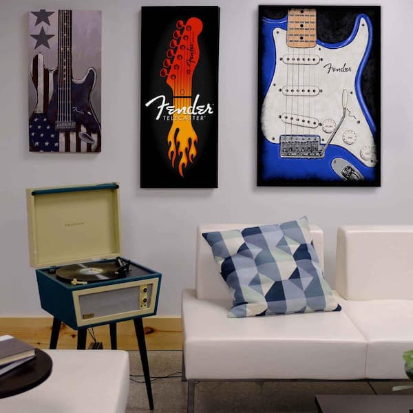 Open Road Brands 36 in. x 24 in. Fender Guitar Art Canvas Open Road Brands 36 in. x 24 in. Fender Guitar Art Canvas