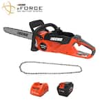eFORCE 18 in. 56-Volt Cordless Battery Rear-Handle Chainsaw and Chain Combo Kit with 5.0Ah Battery and Charger(1-Tool)