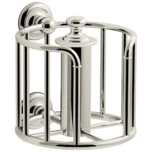 Artifacts Double Post Toilet Paper Holder in Vibrant Polished Nickel