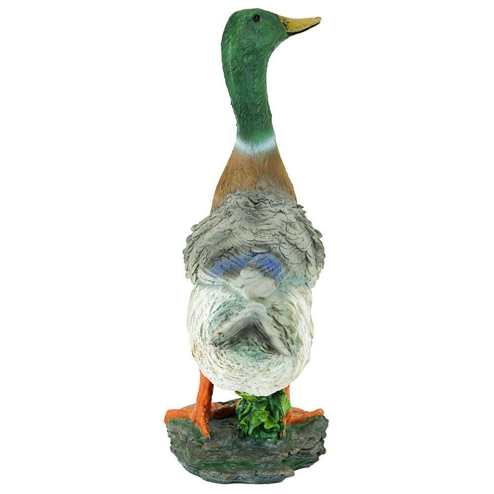 Hand-Painted Resin Mallard Duck Garden Statue