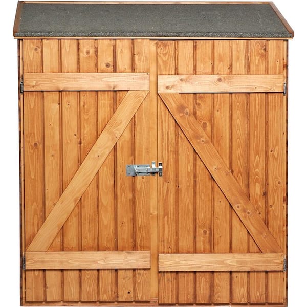 Caico Outdoor Furniture 2-1/2 ft. x 5 ft. Outdoor Wood Garden Shed-DISCONTINUED