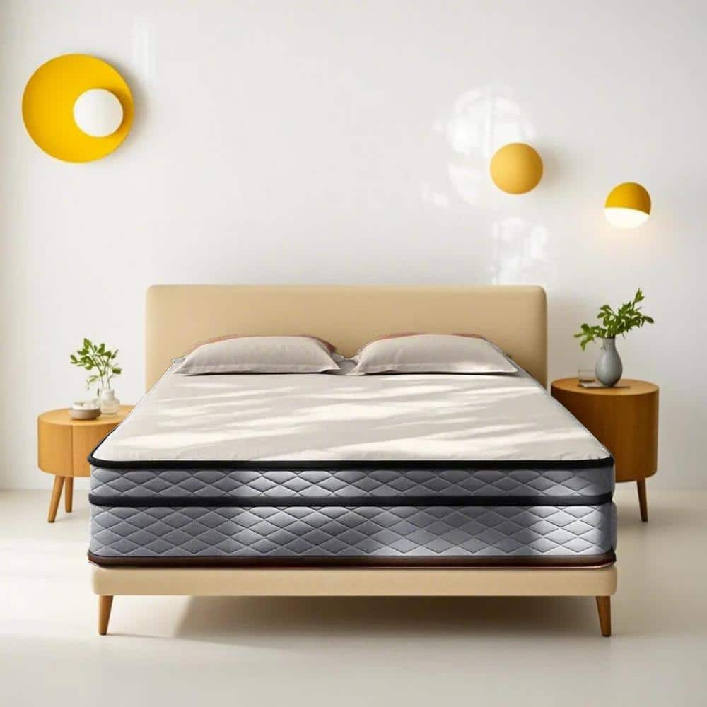 Twin Soft Feel 12 in. Euro Top Pocket Coil and Cooling Gel Memory Foam High