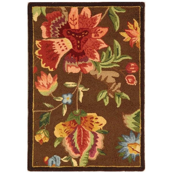 SAFAVIEH Chelsea Brown Doormat 2 ft. x 3 ft. Border Area Rug