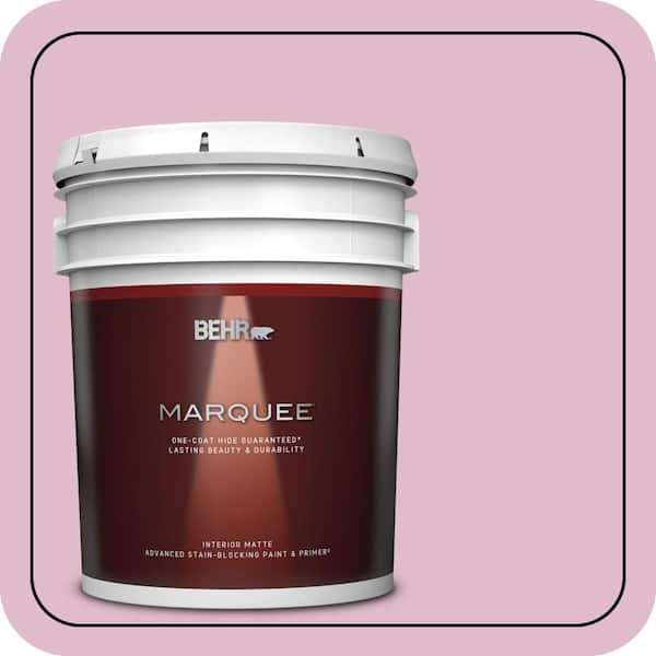 BEHR MARQUEE 5 gal. #M130-3 Wild Geranium Matte Interior Paint & Primer ...