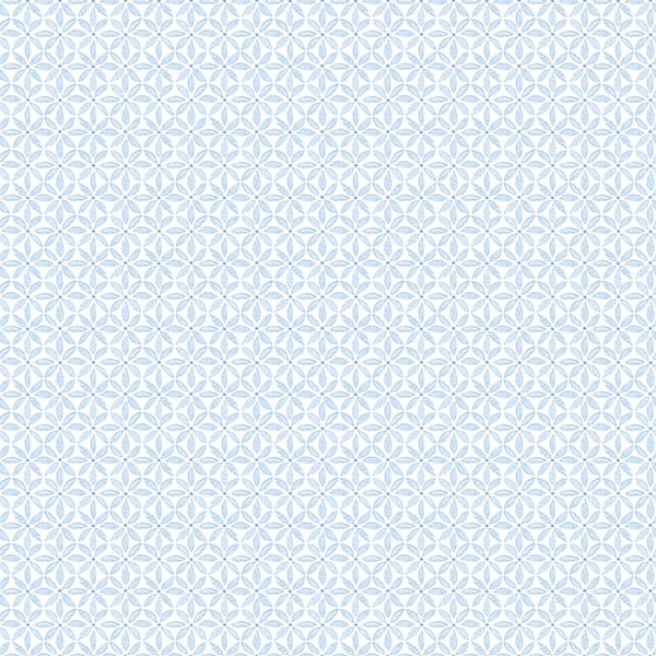 Chesapeake Jellia Blue Petal Geometric Wallpaper Sample