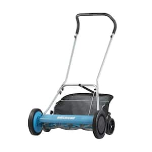 20 in. 5-Blade Manual Walk Behind Reel Lawn Mower Includes Grass Catcher