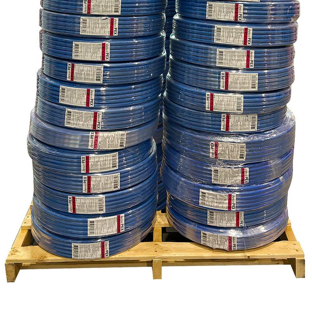 1/2 in. x 100 ft. Blue PEX-B Pipe-Pallet of 48-Coils (4,800 ft. Total) price history on PriceWatchPro