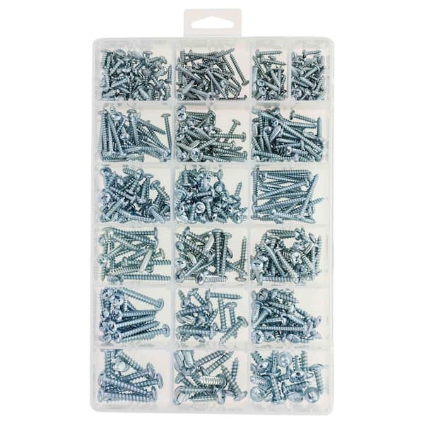 Hillman Zinc Pan-Head Philips Drive Sheet Metal Screw Assorted Kit