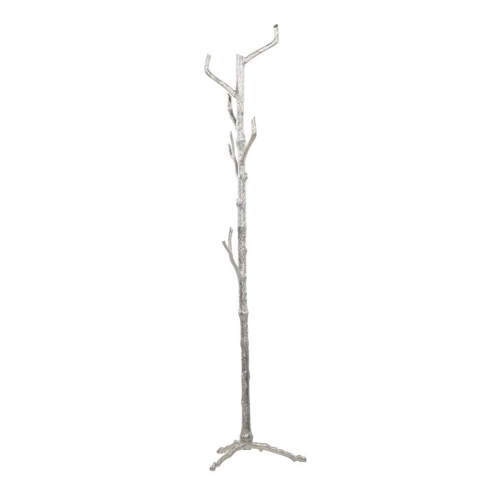 Oversized Silver Aluminum Tree Branch Coat Stand