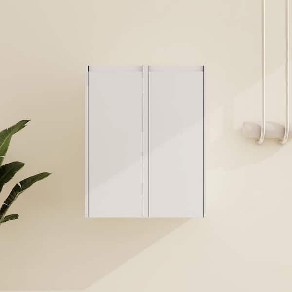 11.81 in. W x 9.81 in. D x 59 in. H Bathroom Storage Wall Cabinet in White