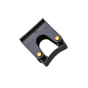 Black Small Adjustable Tool Holders Screw Into Wall or Mount to 20 in. or 36 in. Rail (2-Pack)