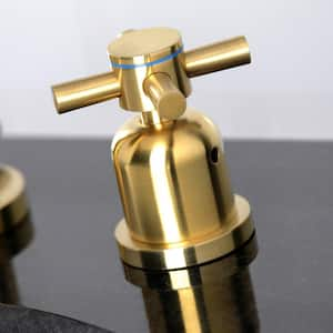 Concord 8 in. Widespread 2-Handle Bathroom Faucet in Brushed Brass