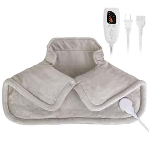 HANDY HEATER 50 in. x 60 in. Grey Heated Throw Blanket HEATTHR-PD12 - The  Home Depot